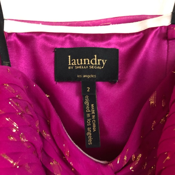 Laundry By Shelli Segal Pink Strapless Gown - Picture 8 of 8